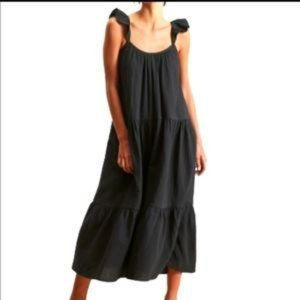 Banana Republic Factory gauze maxi dress with embellished straps!